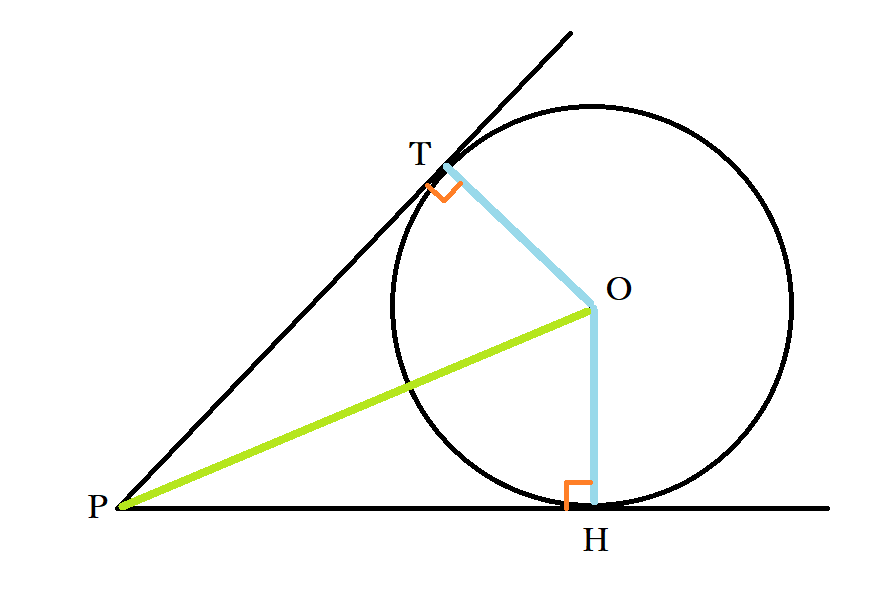 円の接線の性質 公式 円外の点pを通る円oの接線の長さが等しいことの証明 中学数学 Curlpingの学びblog